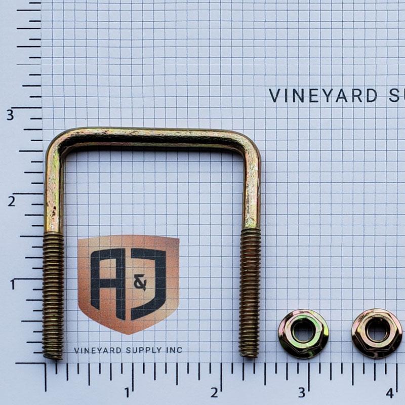 U-Bolt, Square Wood Grapestake - Image 2
